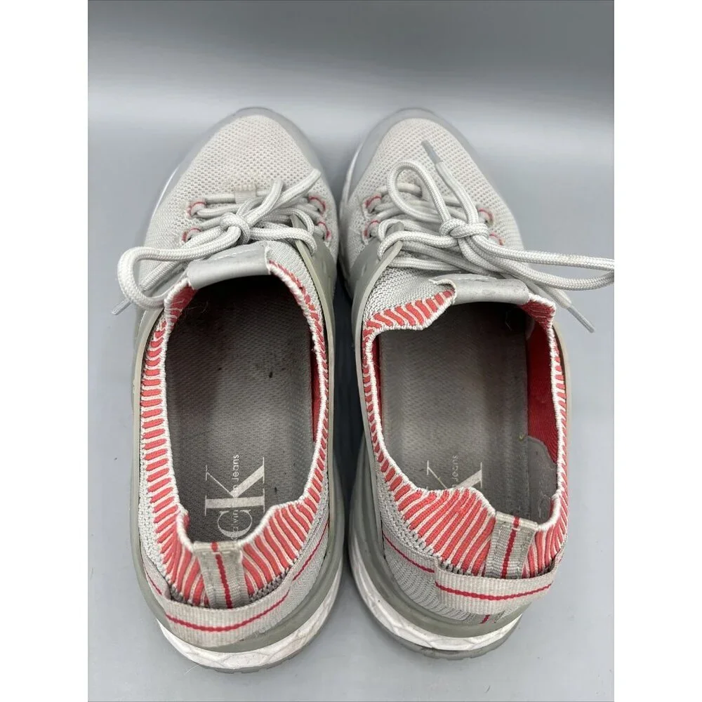 Calvin Klein Aleah Trainer Sneakers Gray Womens 9 Casual‎ Comfort